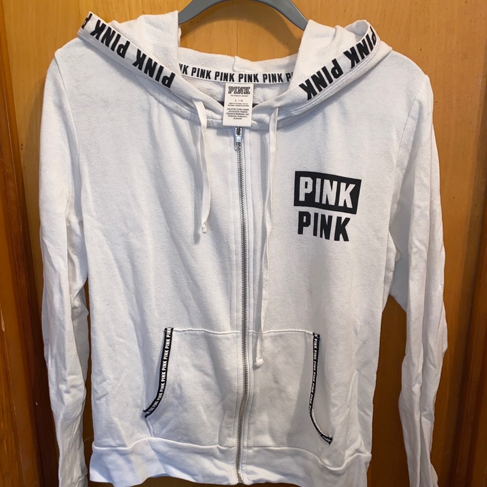 Black and White VS PINK Zip-up Hoodie